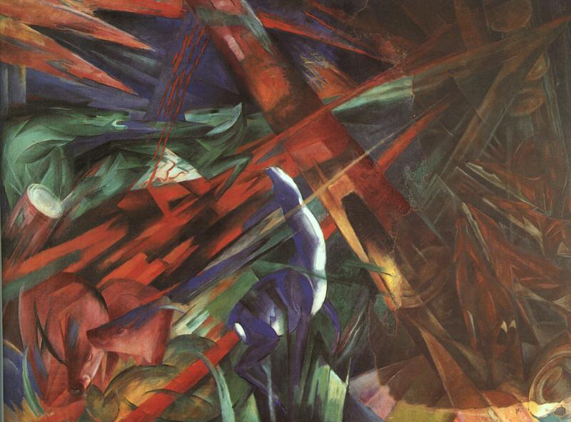 Franz Marc Animal Destinies : The Trees Show their Rings ; The Animals, their Veins